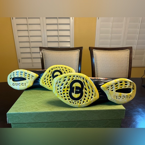 New Authentic Gucci GG Logo Floral Run Sneaker Shoes Size UK 11 / US 11.5 - Picture 15 of 16